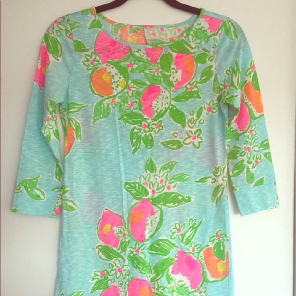 Lilly Pulitzer Cotton 3/4 Sleeve T Shirt Dress S